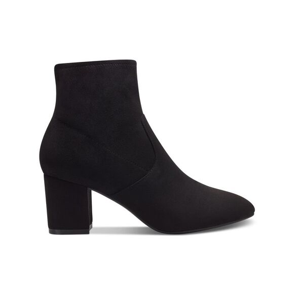 CHARTER CLUB Womens Black Stretch Franki Round Toe Block Heel Heeled Boots 8.5 M - Picture 3 of 5